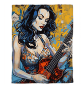 Towel with Musical Notes Design